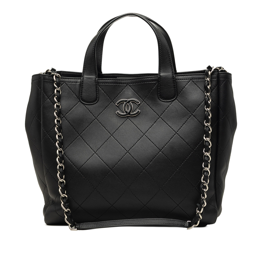 Pre-Loved Chanel Medium Stitched Calfskin Lady Coco Shopping Tote